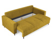 Tempo Mustard Kihúzható háromszemélyes kanapé