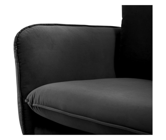 Florence Black Négyszemélyes kanapé
