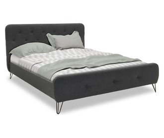 Легло Victoria Dark Grey 160x200 cm