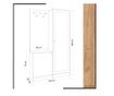 Ansamblu cuier Mod Design, Broc, 180x100x35 cm, PAL melaminat thumbnail 4