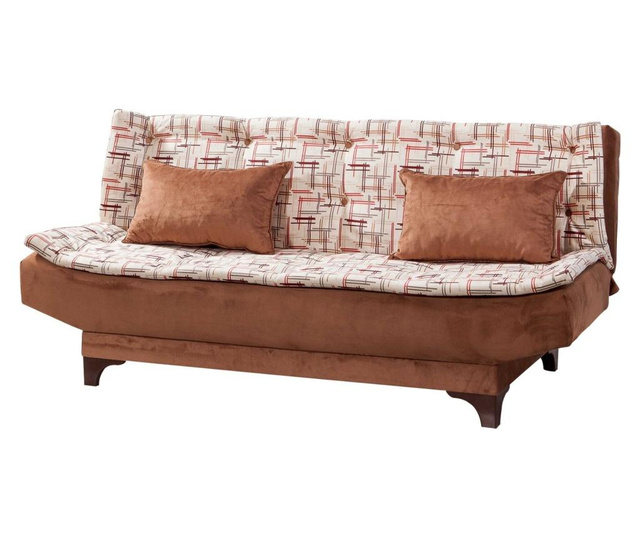 Canapea extensibila cu 3 locuri Clara Pattern Brown
