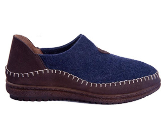 Pantofi barbati Comfortfüße, Omar-W Navy-Brown
