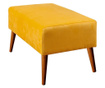 Bancheta Unique Design, Libre Yellow, galben, 90x50x45 cm