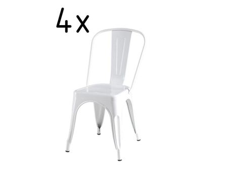 Set 4 stolice Koro White