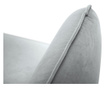 Canapea 2 locuri Cosmopolitan Design, Florence Light Grey, gri deschis, 160x92x95 cm