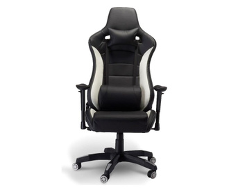 Gaming stolica Luxe White and Black