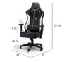 Gaming stolica Luxe White and Black