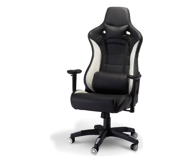 Gaming stolica Luxe White and Black