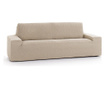 Husa ajustabila pentru canapea cu 3 locuri Eysa, Premium Beige, poliester, bumbac, 180x45x50 cm, bej