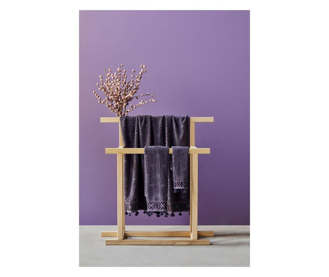 Set 2 kupaonska ručnika Mosaic Purple 30x50 cm