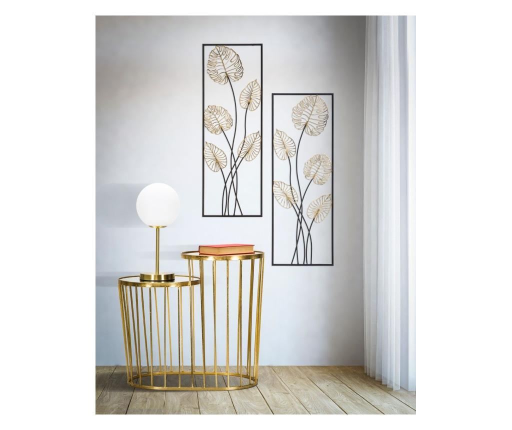 Zidna dekoracija, željezna ploča Luxy -a- cm 31x2,5x90 - 7