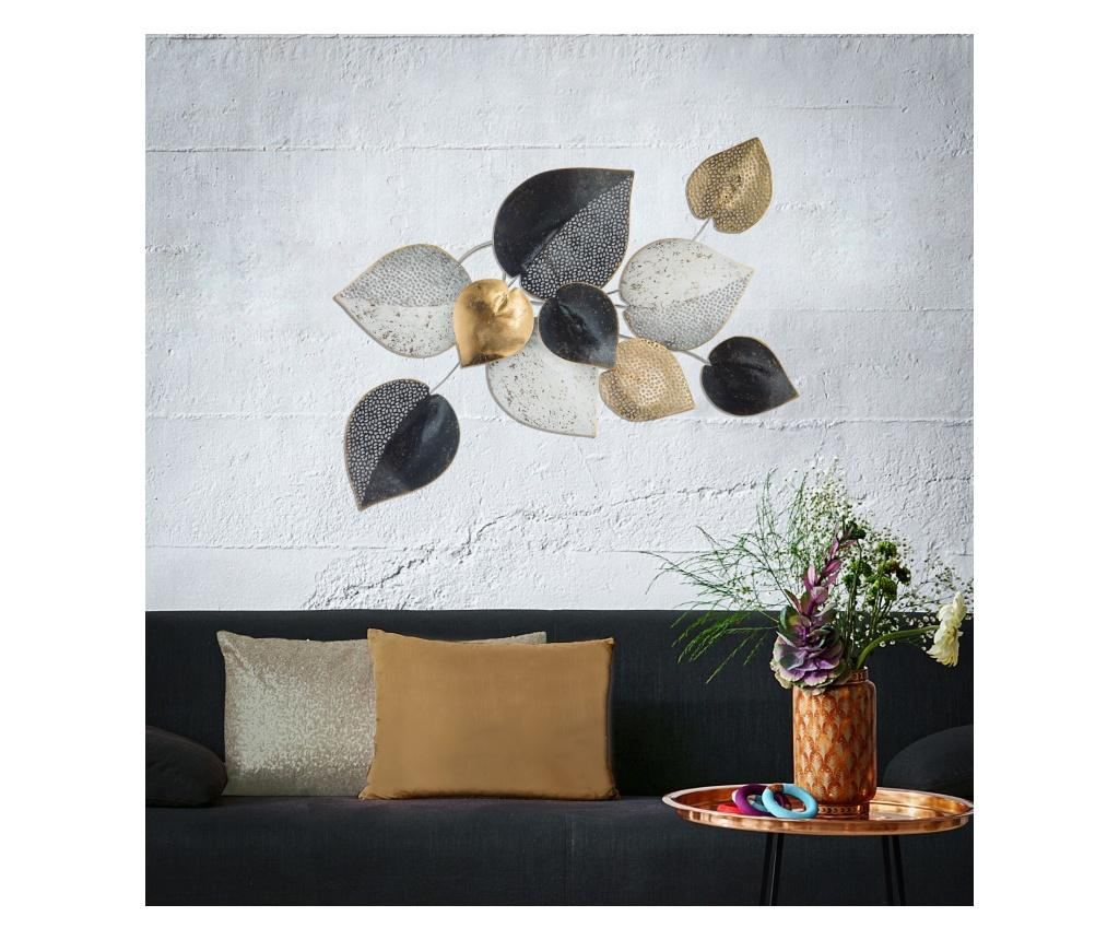 Decorațiune de perete, panou din fier jumătate de frunză -b- cm 62,5x5,5x40 - 7