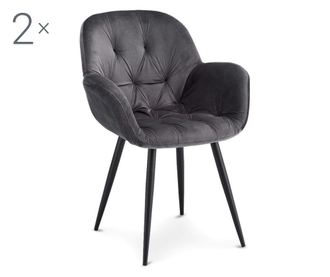 Set 2 stolice Salina Grey