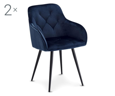 Set 2 scaune Nadja Blue