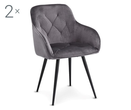 Set 2 scaune Nadja Grey