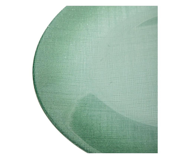Platou decorativ Ixia, sticla, 33x33x2 cm