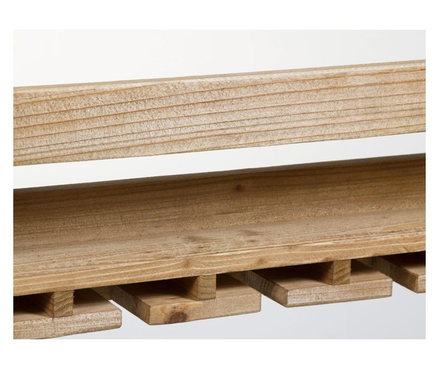 Raft pentru sticle Santiago Pons, lemn de brad, 80x11x40 cm, natur