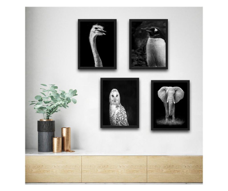Комплект 4 картини Elephant