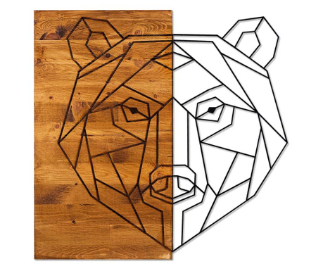Decoratiune de perete Skyler, Bear, lemn, , 58x57x3 cm