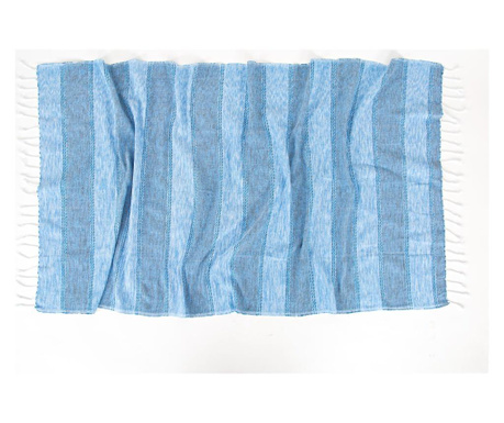 Prosop Peshtemal Irya, Dominika Blue, bumbac, 90x170 cm, albastru