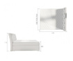 Boxspring krevet s prostorom za odlaganje Balvin Medium Gray 160x200 cm