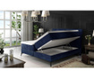 Boxspring krevet s prostorom za odlaganje Aderito Dark Gray 160x200 cm