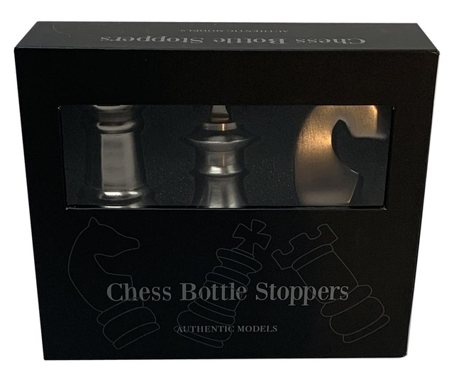 Sada 3 zátky na fľaše Lifestyle Chess