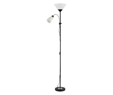Lampadar Vidik, policarbonat, max. 40 W, negru, 25x15x180 cm