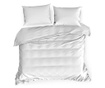 Set de pat Single Satin Eurofirany, Nova3 White, bumbac mako satin, alb