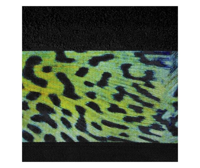Prosop de baie Eurofirany, Laila Black, bumbac, 70x140 cm, negru