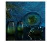 Vaza Eurofirany, Laila Green, sticla, 42x42x9 cm, verde