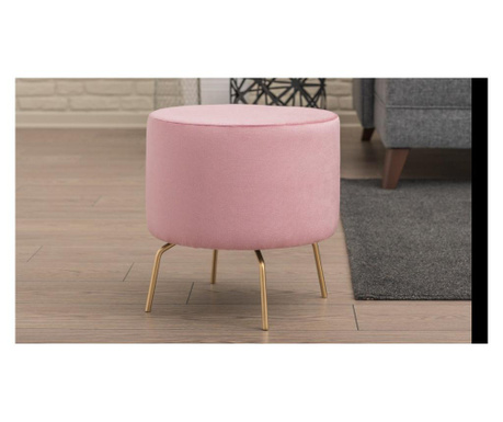 Taboret Octo Pink And Gold