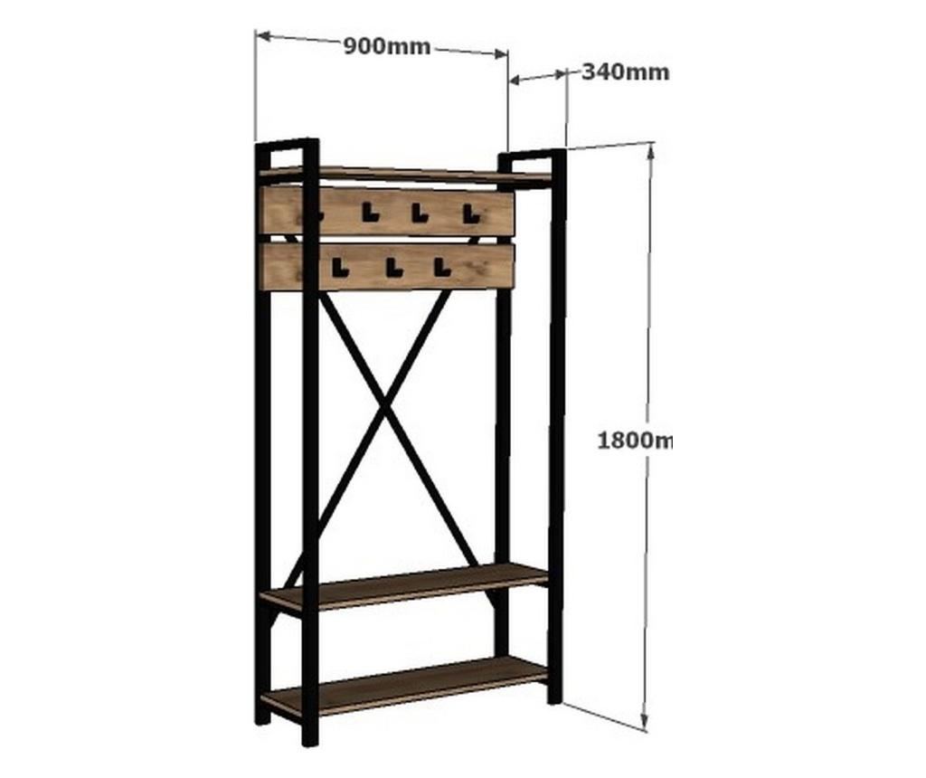 Πορτ Μαντό Alfa Walnut And Grey - 4