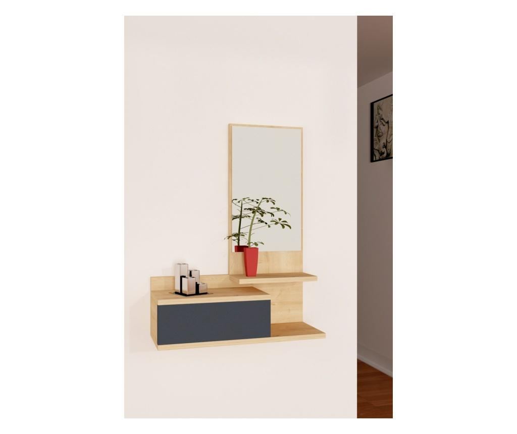 Ormarić za predsoblje Rozella Oak And Anthracite - 2