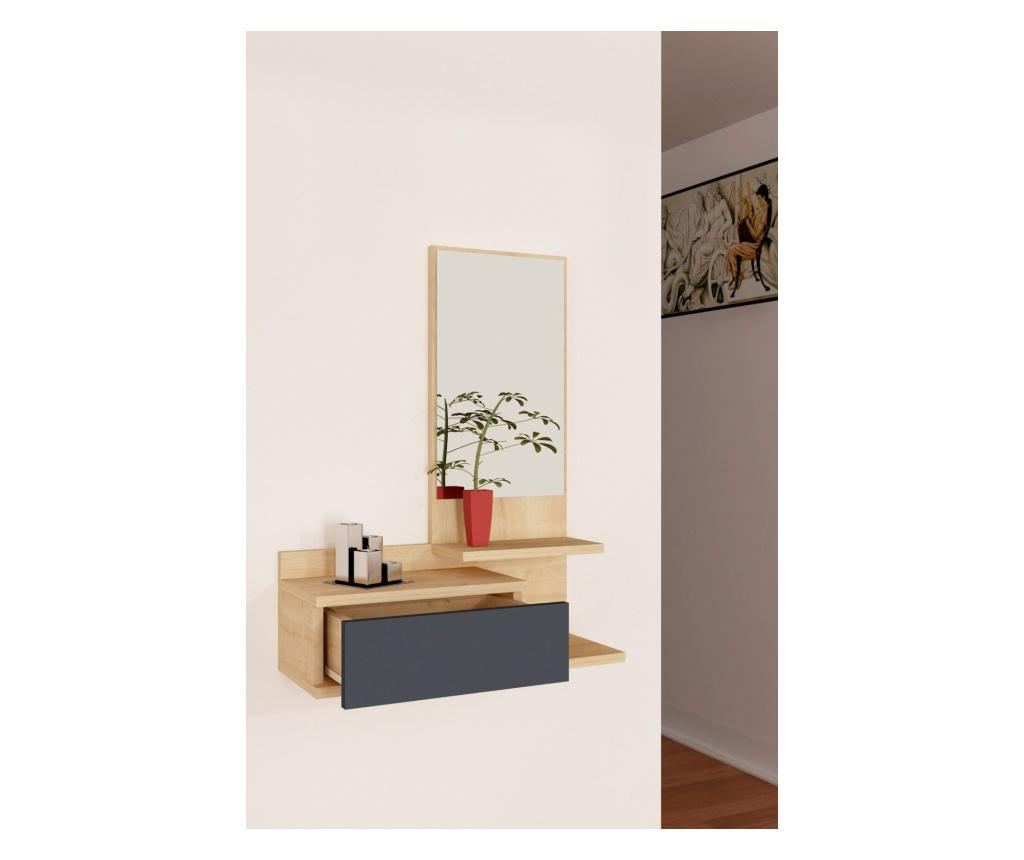 Ormarić za predsoblje Rozella Oak And Anthracite - 3