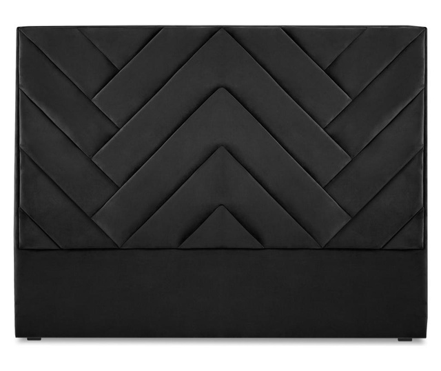 Tablie de pat Milo Casa, Chiara Black, PAL, 120x200 cm, negru