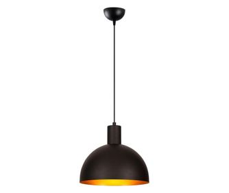 Stropna svjetiljka Sivani One Black Gold Round