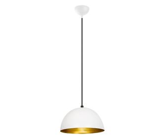 Stropna svjetiljka Sivani One Black Gold Round