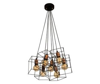 Lustra Fellini Seven Black Copper