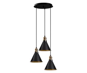 Lustra Berceste Three Black Round