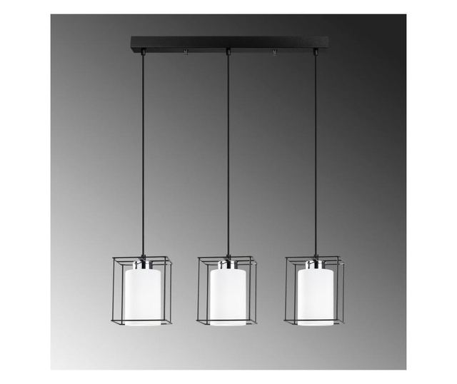 Stropna svjetiljka Swank Three Black Round