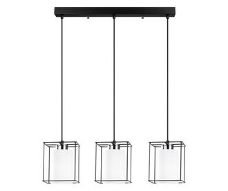 Stropna svjetiljka Swank Three Black Round