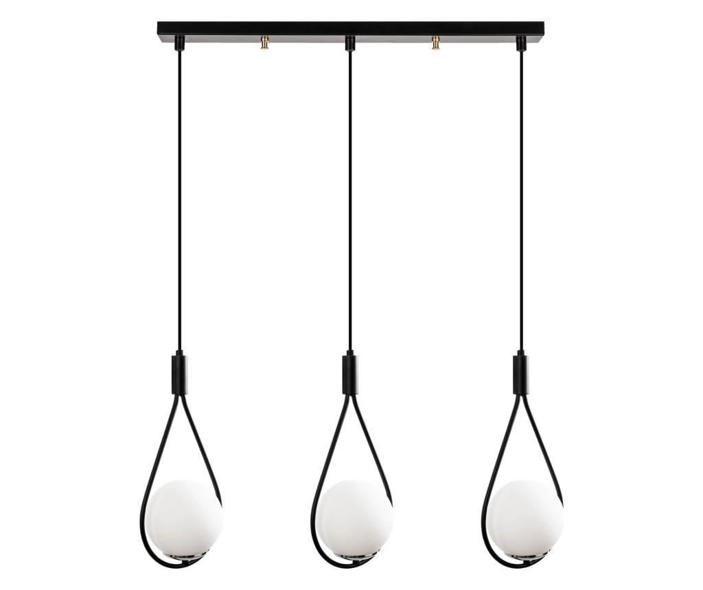 Závěsná lampa Mudoni Three Black - 2