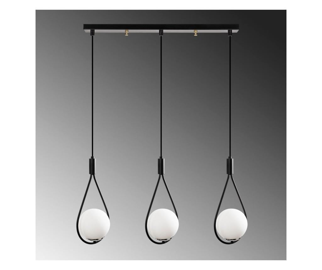 Závěsná lampa Mudoni Three Black - 3