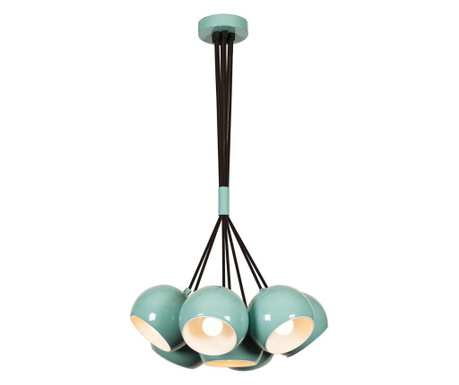 Stropna svjetiljka Sivani Seven Turquoise White Round
