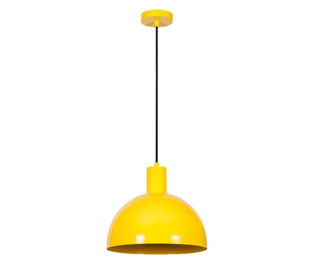 Lustra Noor, Sivani One Yellow Round, metal, max. 100 W, E27, galben, 30x30x117 cm