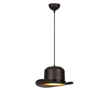 Lustra Noor, Sivani One Black Round, metal, max. 100 W, E27, negru, 34x34x114 cm
