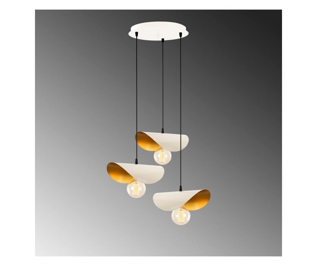 Stropna svjetiljka Sivani Three White Gold Round - 3