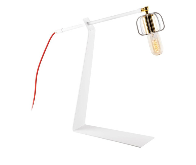 Stolna lampa Fellini One White Gold Red