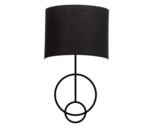 Aplica de perete Asaf One Black